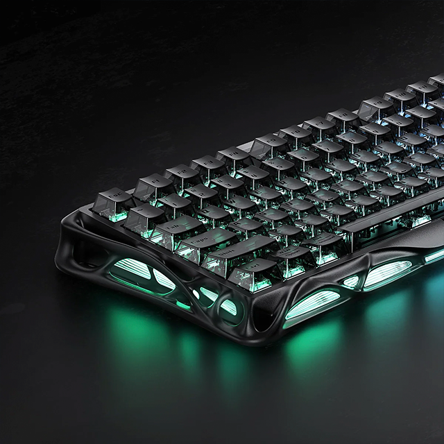 Teclado Gamer GravaStar Mercury V75, 75%, Hall Effect Magnetic Switch, Stealth Black – GS V75_XTAL_BLK