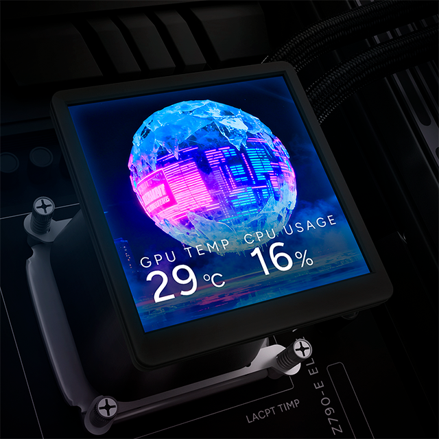 Enfriamiento Líquido Cooler Master MasterLiquid Core LCD 360, AIO 360 mm, pantalla LCD 4", ARGB, negro – MLX-D36M-A18PA-RL