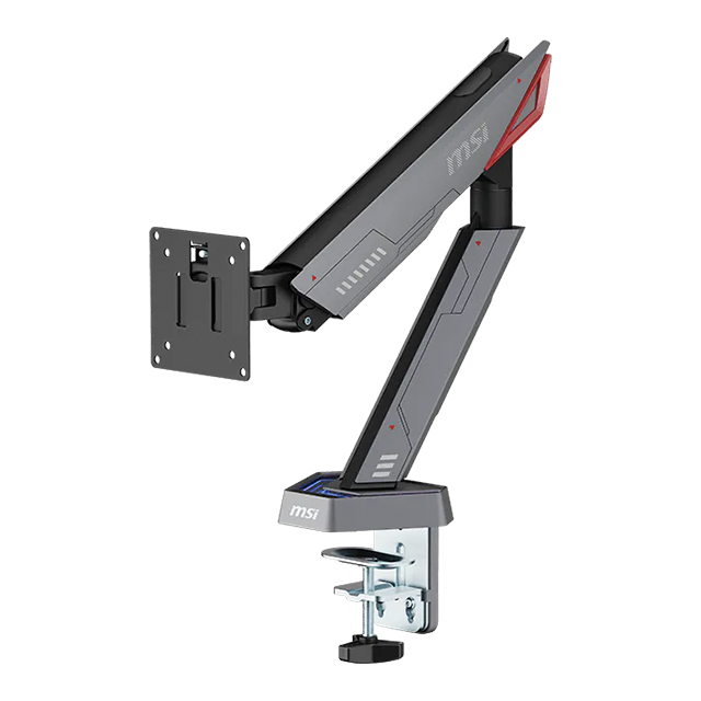 Soporte para Monitor MSI MPG MT161R, individual, RGB, VESA 75×75/100×100, 17"–45", brazo con resorte – MPG MT161R