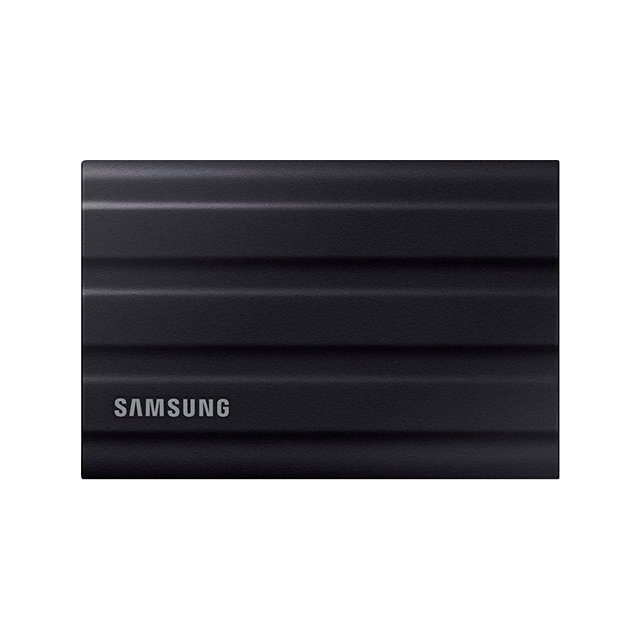 Unidad de Estado Solido SSD Externa Samsung T7 Shield 1 TB, USB 3.2 Gen 2, Lectura 1050 MB/s, Escritura 1000 MB/s, IP65, Resistente a Caídas, Negro – MU-PE1T0S/AM