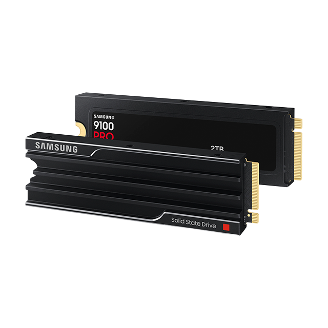 Unidad De Estado Solido SSD Samsung 9100 PRO 2 TB con Disipador, M.2 2280, PCIe 5.0 ×4, NVMe 2.0, Lectura 14,700 MB/s, Escritura 13,400 MB/s – MZ-VAP2T0CW