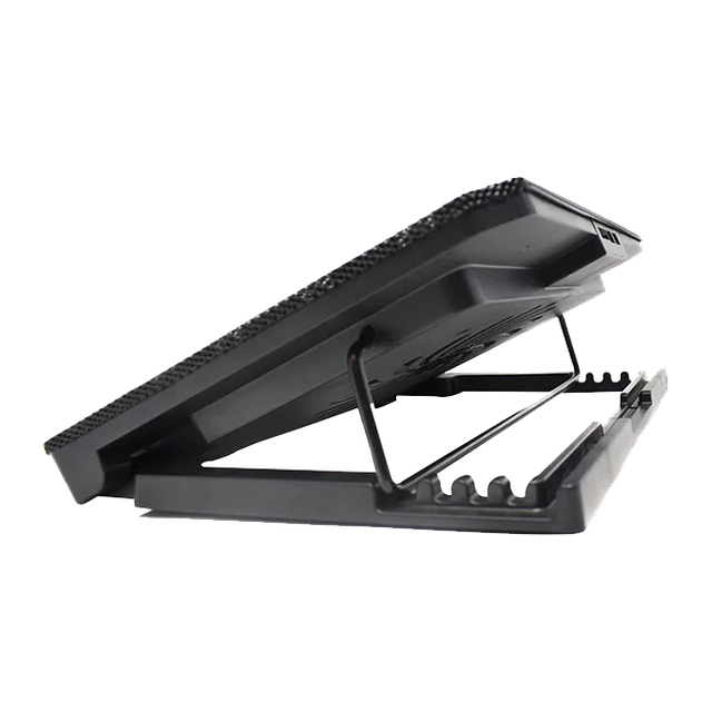 Base Enfriadora Naceb NA-637 para Laptop de hasta 17", 1 Ventilador 140 mm, 84.7 CFM, 2× USB, Altura Ajustable – NA-637