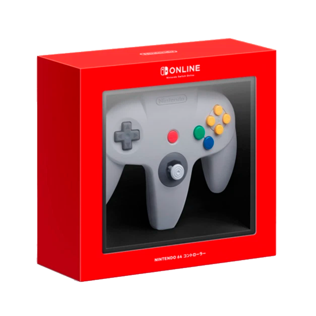 Control Inalámbrico Nintendo 64 para Nintendo Switch Online, Diseño Clásico N64, Vibración Integrada, USB-C, Gris – HAC-043