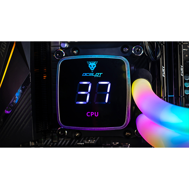 Enfriamiento Líquido Ocelot Gaming OEL360, 360 mm, ARGB, Negro