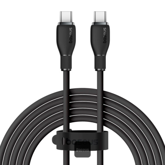 Cable de Carga Baseus USB-C a USB-C, 100W, 5A, 1.2 m, Negro – P10355702111-B1