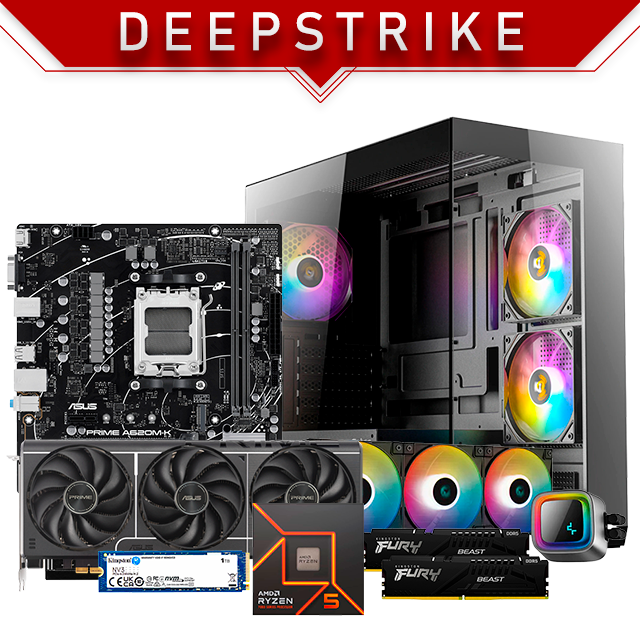 PC Gamer DeepStrike | Ryzen 5 7600X | 16 GB 5600 MHz | SSD M.2 1 TB | RTX 5060 Ti