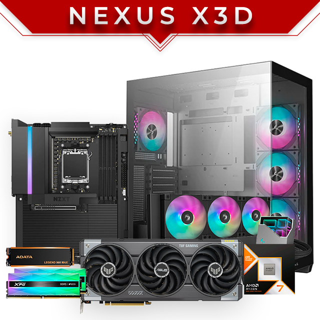 PC Gamer Nexus X3D | AMD Ryzen 9 9950X | RTX 5070 12GB | 64GB DDR5 7200MHz | SSD 1TB 7400Mbs | AIO 360mm | 4 Ventiladores