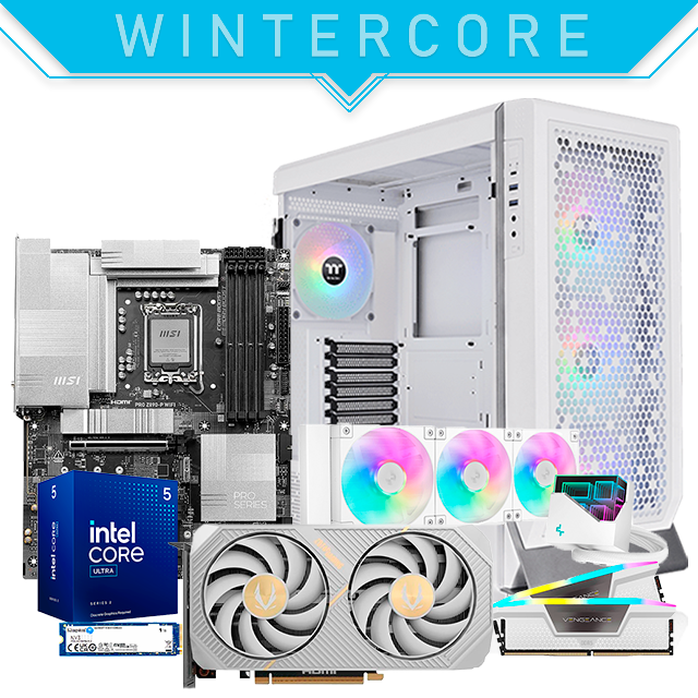 PG Gamer WINTERCORE | Ultra 5 225F | 5060 TI 16GB | 32GB DDR5 | 1TB M.2 | Z890 | 850W 
