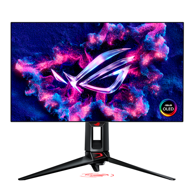 Monitor Gamer ASUS ROG Swift OLED PG27AQDP, 26.5", WOLED QHD 2560×1440, 480 Hz, 0.03 ms, G-SYNC Compatible, FreeSync Premium, 2× HDMI 2.1 – PG27AQDP
