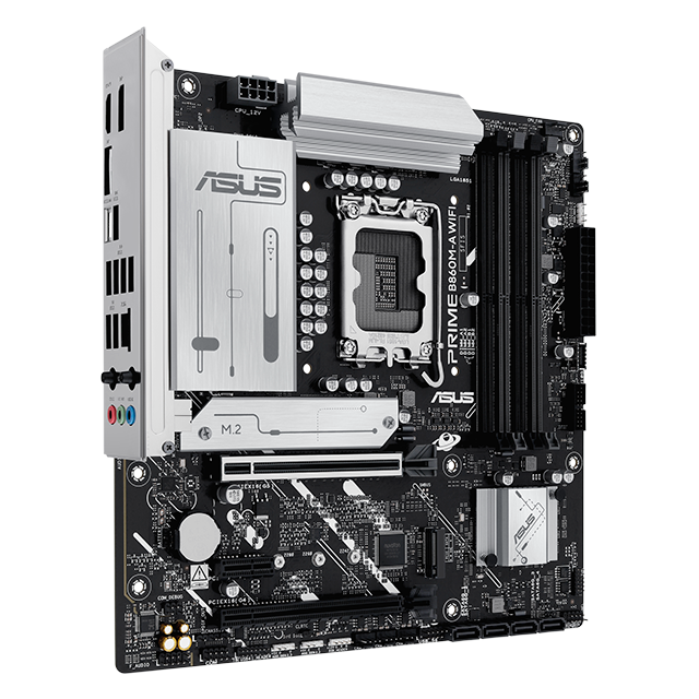 Tarjeta Madre ASUS PRIME B860M-A WIFI-CSM, Micro-ATX, Intel 15th Gen Core Ultra, Socket LGA 1851, DDR5 8666MHz OC, PCIe 5.0, 2x M.2, Wi-Fi 6E, 2.5Gb Ethernet – B860M-A WIFI-CSM