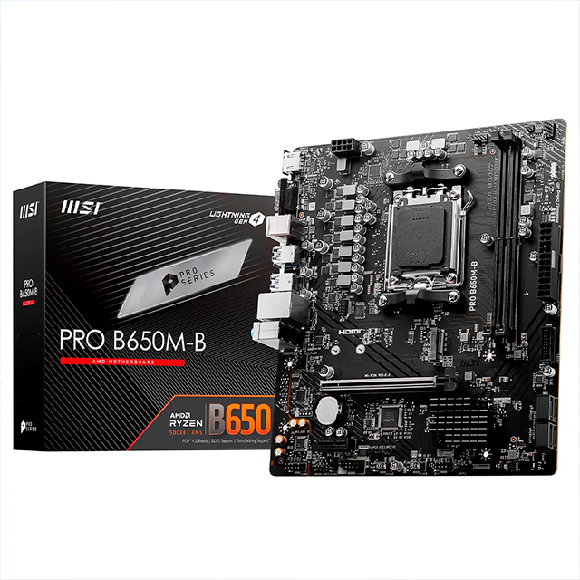 Tarjeta Madre MSI PRO B650M-B, Micro-ATX, Socket AM5, DDR5, HDMI/VGA  – PRO B650M-B