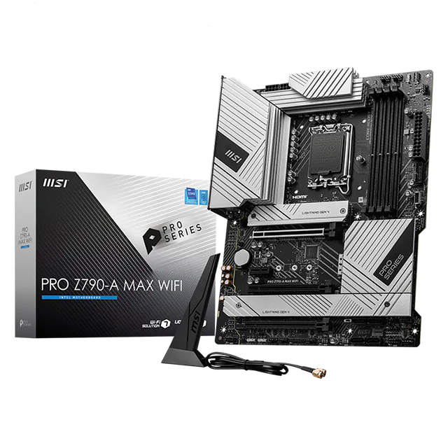 Tarjeta Madre MSI PRO Z790-A MAX WIFI, LGA1700, DDR5, PCIe 5.0, 4× M.2, ATX, WiFi – PRO Z790-A MAX WIFI