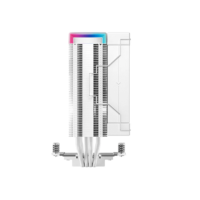 Disipador para CPU DeepCool AK400 White, Torre de 120 mm, Ventilador PWM Silencioso, Iluminación ARGB, Diseño Blanco Compacto - R-AK400-WHAPMN-G