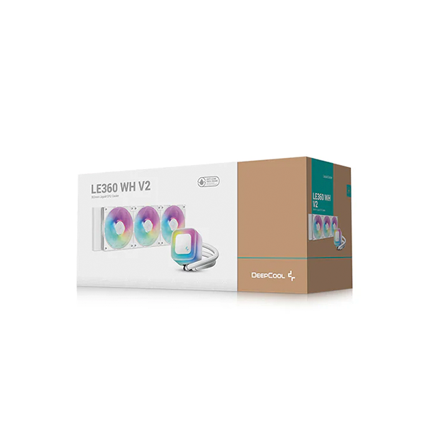 Enfriamiento Líquido DeepCool LE360 V2 White, 360 mm, Iluminación ARGB - R-LE360-WHAMMN-G-2
