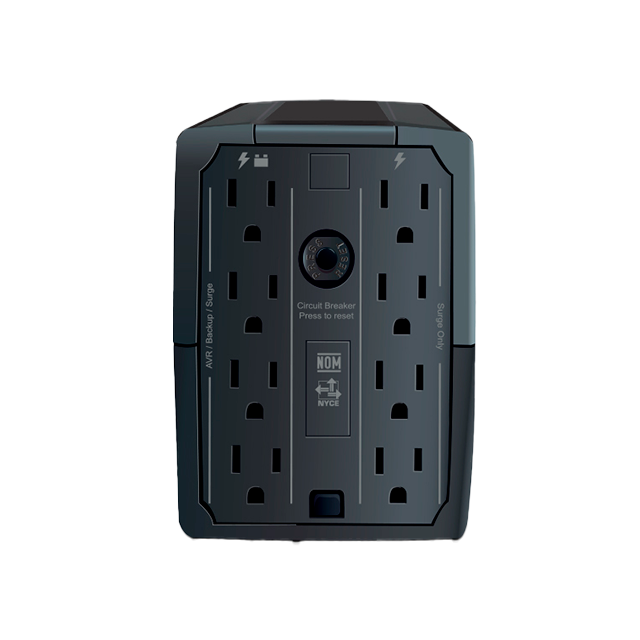 No-Break CDP R-UPR508, 500VA/250W, UPS interactiva con AVR, 8 salidas (4 respaldo + 4 supresor), 120 V