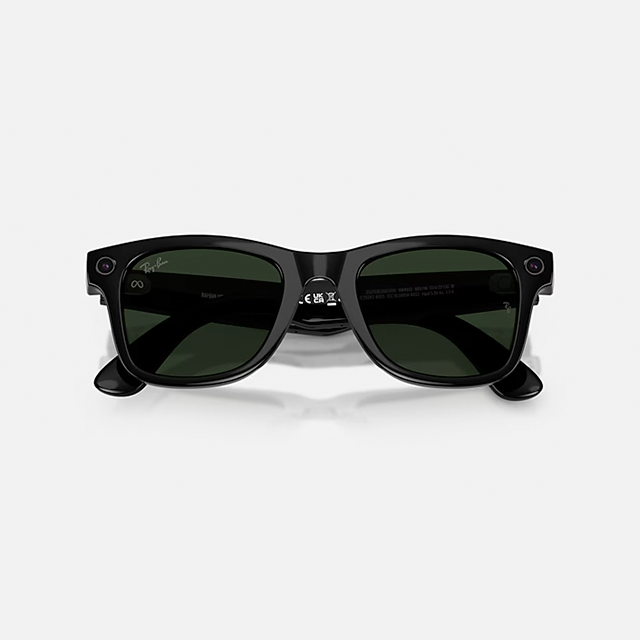 Lentes Inteligentes Ray-Ban Meta Wayfarer Gen 2 RW4012, Shiny Black, Transitions Graphite Green – RW4012-53