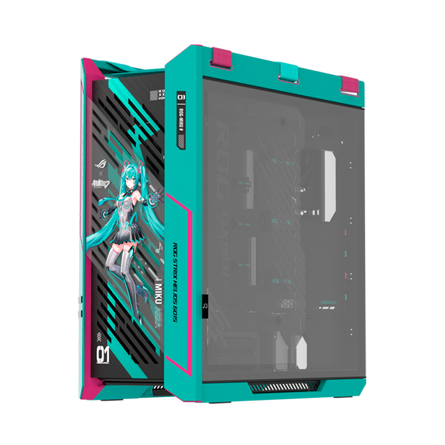 ASUS ROG Hatsune Miku Edition Incluye Tarjeta Madre ASUS ROG STRIX X870E-H, Tarjeta de video ASUS ROG ASTRAL RTX 5080 OC, Enfriamiento Liquido ASUS ROG RYUO IV 360 ARGB ,GABINETE ASUS ROG STRIX HELIOS II GX601S