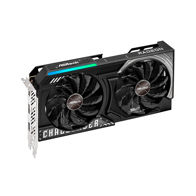 Tarjeta de Video ASRock Radeon RX 9060 XT Challenger, 8GB GDDR6, Dual Fan, PCIe 5.0, HDMI/DP – RX9060XT CL 8GO