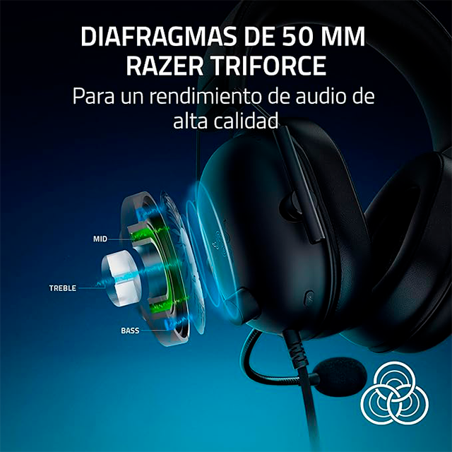 Diadema Gamer Razer BlackShark V2 X para PlayStation, alámbricos, 7.1 virtual, micrófono, 3.5 mm – RZ04-03241000-R3UA
