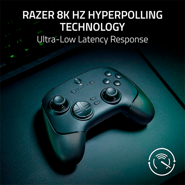 Control Gamer Inalámbrico Razer Wolverine V3 Pro 8K PC, HyperSpeed Wireless, 8000 Hz, joysticks TMR, gatillos Hall Effect, negro – RZ06-05540100-R3U1