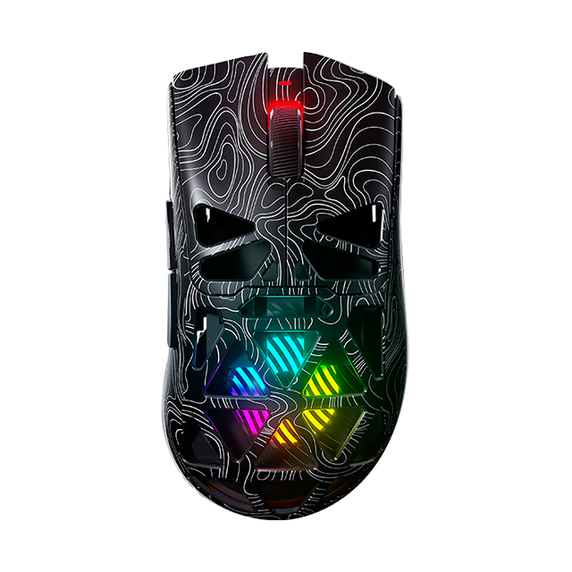 Mouse Gamer AULA SC620 Black/Lines, inalámbrico tri-mode, Bluetooth/2.4 GHz/USB-C, 12,000 DPI, 1000Hz, RGB – 8500-0120