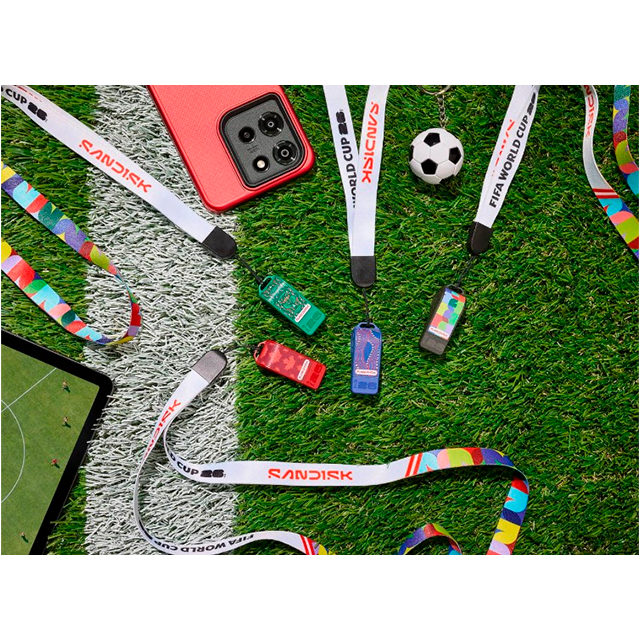 Memoria USB SanDisk 128GB USB-C, Edición Copa Mundial FIFA 2026, Global Edition, lectura 300 MB/s, negra – SDCZIA-128G-G46