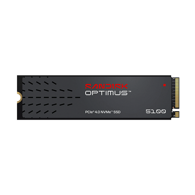 Unidad De Estado Solido SSD SanDisk Optimus 5100 1 TB, M.2 2280, PCIe 4.0 ×4, NVMe, Lectura 7100 MB/s, Escritura 6700 MB/s, sin Disipador – SDSP51100TAN-000E0