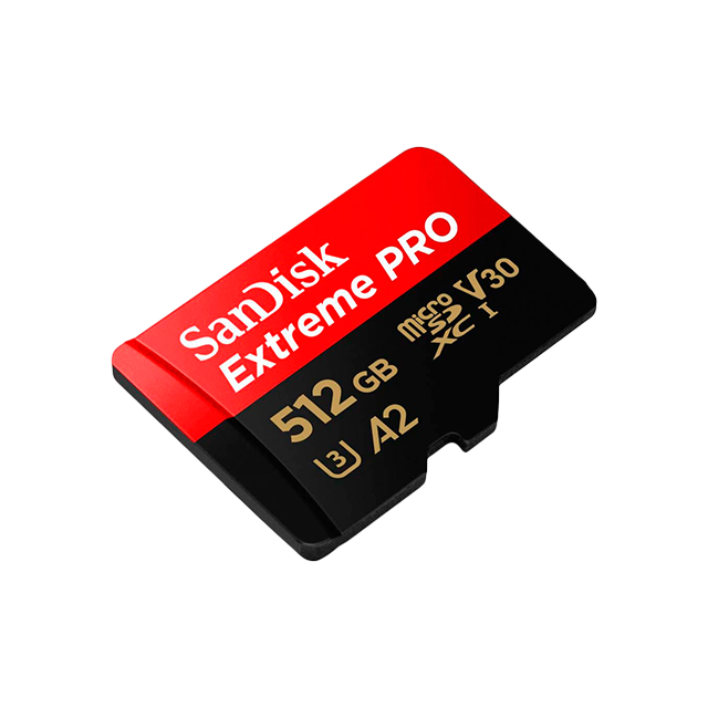 Memoria MicroSDXC SanDisk Extreme PRO, 512 GB, UHS-I, Clase 10, U3, V30, A2, hasta 200 MB/s - SDSQXCD-512G-GN6MA