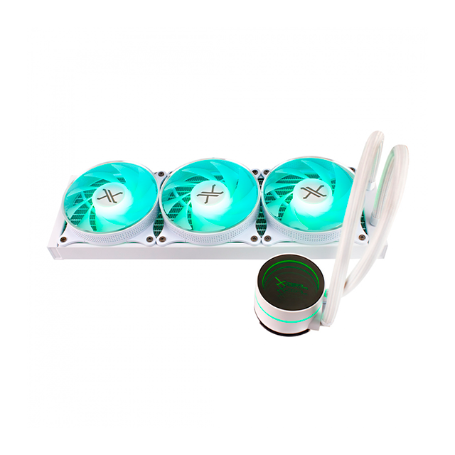 Enfriamiento Líquido Xzeal XZ-411, 360 mm, hasta 2200 RPM, Blanco – XZCO411W