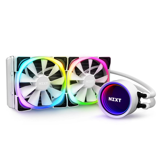 Enfriamiento Liquido NZXT Kraken X53 White 240mm, 2 Ventiladores Aer RGB - RL-KRX53-RW