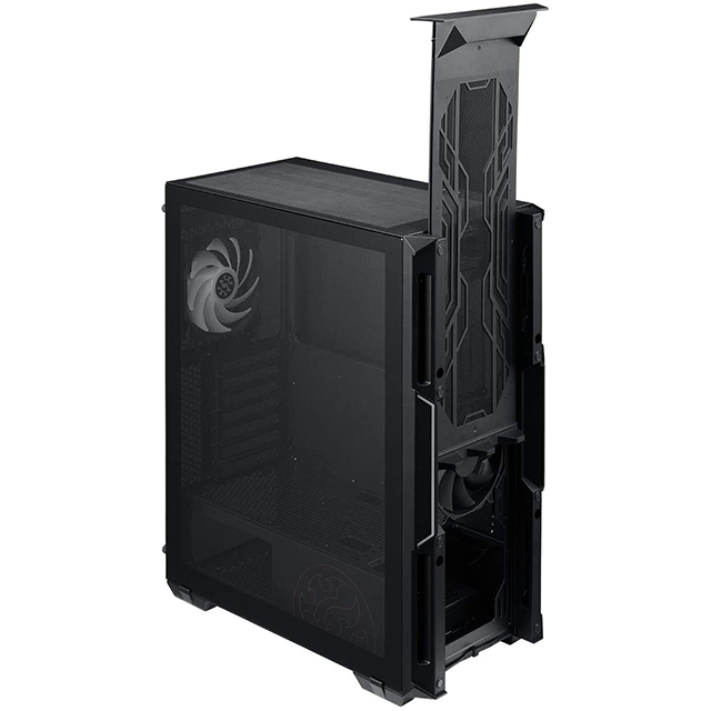 Gabinete XPG Starker Negro con fuente 600w, Cristal Templado, ATX, 2 Ventiladores, RGB - STARKER-BKCWW