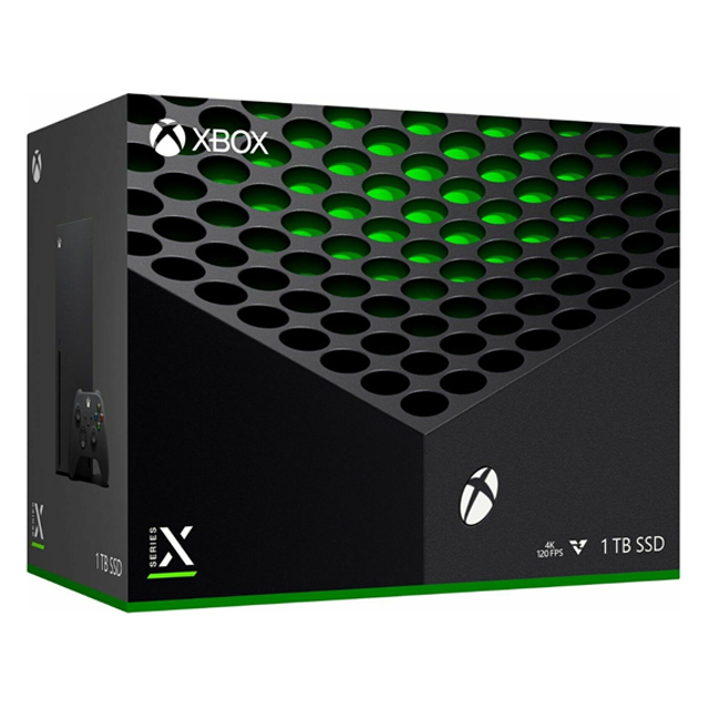Consola Xbox Series X, 1TB SSD, 4K, hasta 120 FPS, Blu-ray 4K UHD, Carbon Black – MIC-RRT-00001