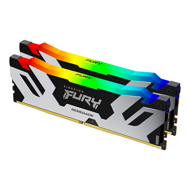 Memoria RAM Kingston Fury Renegade RGB Black 32GB DDR5 2x16GB 7600Mhz - F576C38RSAK2-32