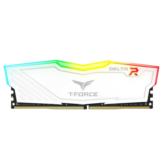 Memoria RAM Teamgroup T-Force Delta RGB 8GB 1X8GB 3200MHZ Blanca - TF4D48G3200HC16CBK