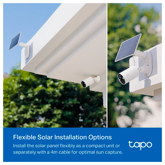 Panel Solar TP-Link Tapo A201, 18 celdas, 2.5W, 5.2V, 1A Isc 