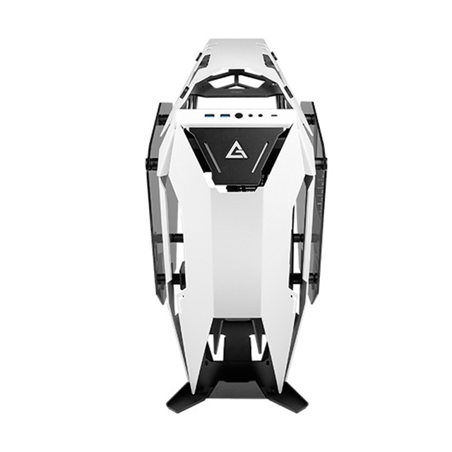 Gabinete Antec TORQUE, Estructura de Aluminio CNC, Paneles Laterales de Vidrio Templado, Color Blanco y Negro - TORQUE-BW