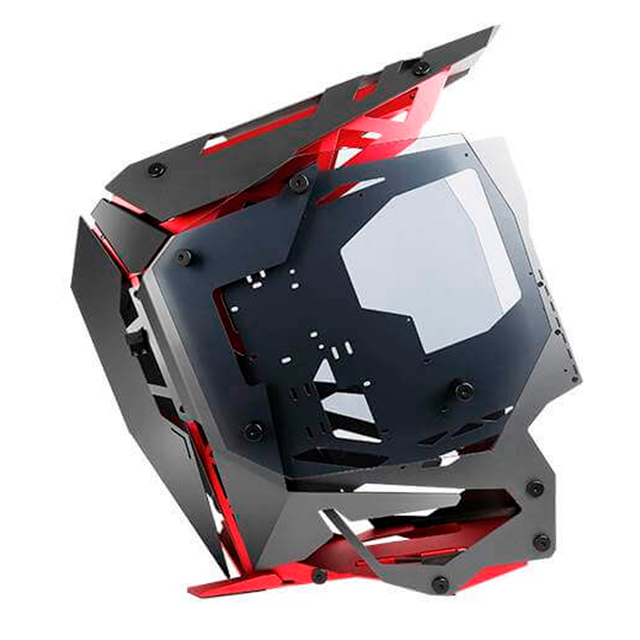 Gabinete Antec TORQUE, Estructura de Aluminio CNC, Paneles Laterales de Vidrio Templado, Color Gris Magenta - TORQUE-GM