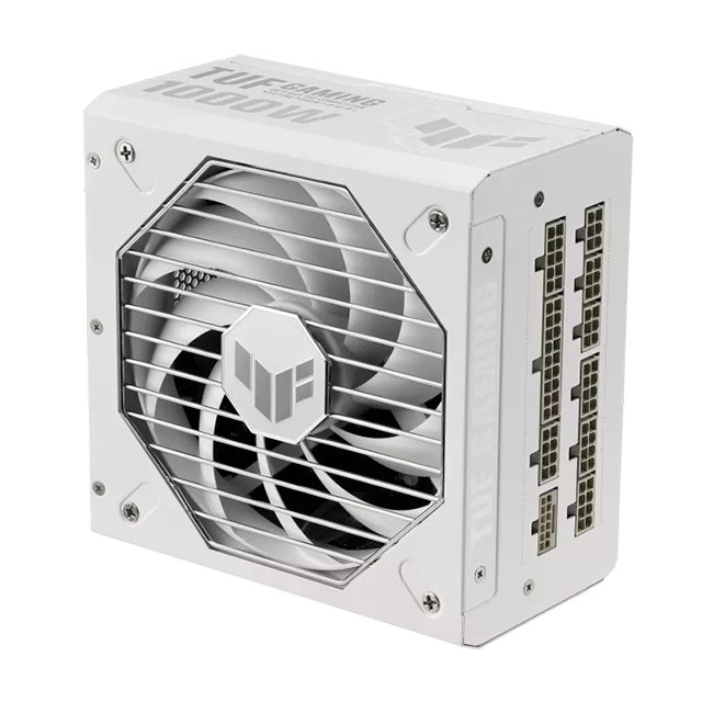 Fuente de Poder ASUS TUF Gaming 1000G White, 1000W, 80 Plus Gold, ATX 3.1, PCIe 5.0, modular – TUF-GAMING-1000G WHITE