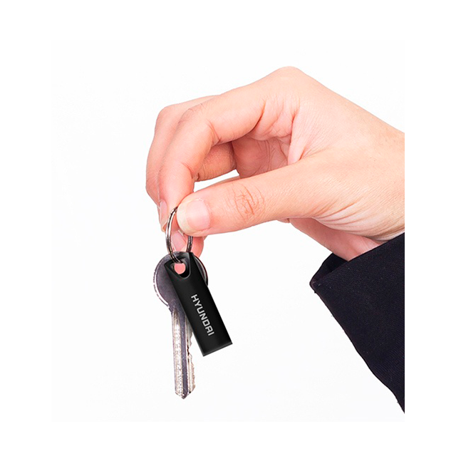 Memoria USB Hyundai, 16GB, USB 2.0, Negro – U2BK/16GAB