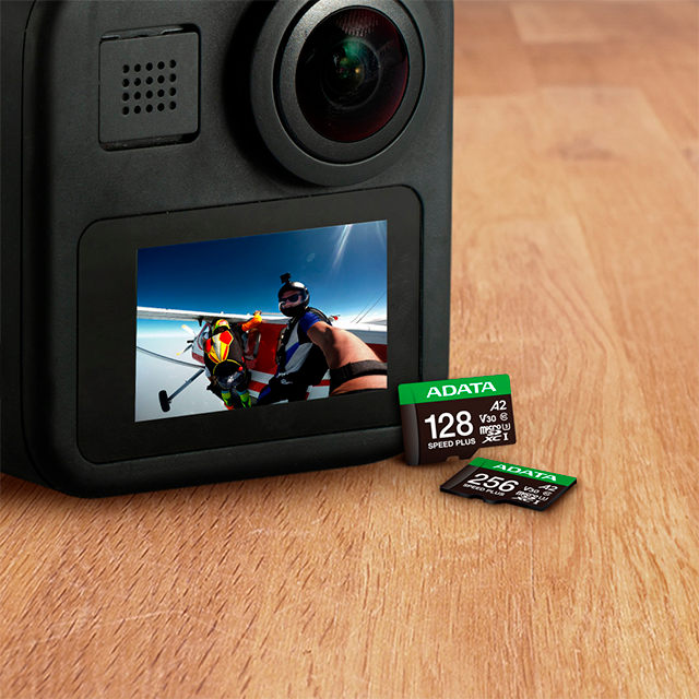 Tarjeta de Memoria MicroSD ADATA Speed Plus, 128GB, Clase 10, UHS-I, U3, V30, A2, con Adaptador – UD128GUI3V30A2SP-RA1