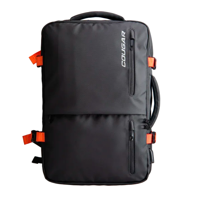 Mochila COUGAR Vanguard para Laptop de hasta 17.3", 25–30 L Expandible, Resistente al Agua, Ergonómica, Puerto USB-A, Negro – 3MVANNXB.0001