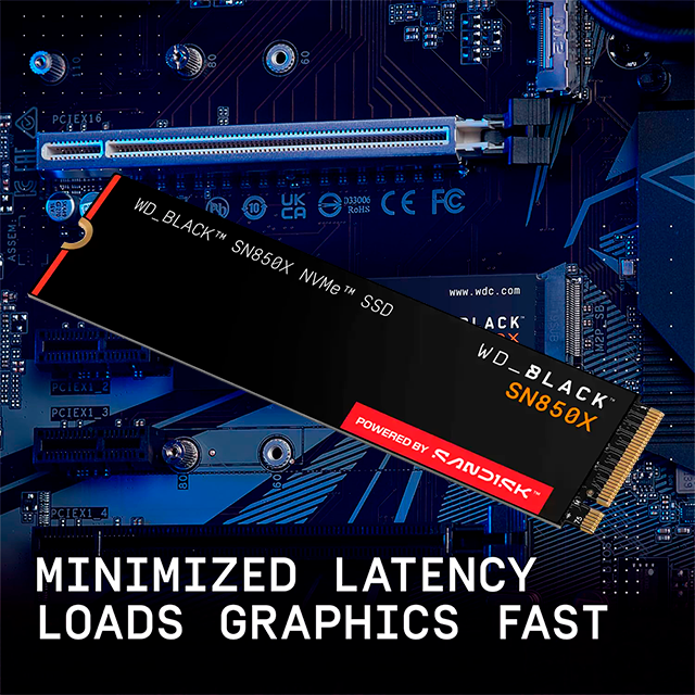 Unidad SSD WD_BLACK SN850X NVMe 4 TB, M.2 2280, PCIe 4.0 ×4, Lectura 7300 MB/s, Escritura 6600 MB/s, sin Disipador – WDS400T2X0E