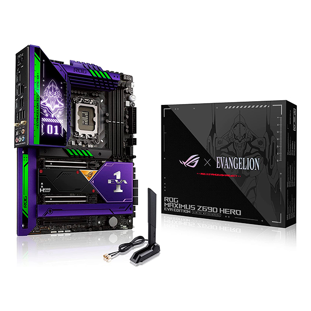 Tarjeta Madre Asus ROG MAXIMUS HERO Z690 EVANGELION EVA-01 EDITION | DDR5 | LGA1700 | Intel Z690 | ROG-MAXIMUS-Z690-HERO-EVA-01 - 195553762458-A