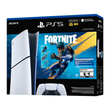 Consola PlayStation 5 Slim Digital Edition, 825GB SSD, Fortnite Flowering Chaos Bundle, 4K 120Hz, Blanco – 1000049928