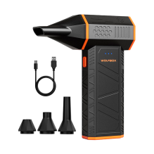 Soplador de Aire Eléctrico WOLFBOX MegaFlow50, 110,000 RPM, 3 Velocidades, Recargable USB-C – MegaFlow50