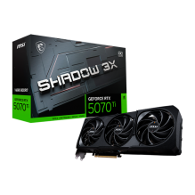 Tarjeta Gráfica MSI GeForce RTX 5070 Ti Shadow 3X, 16GB GDDR7, PCIe 5.0, Triple Ventilador – RTX5070TI-SHADOW-3X-16G