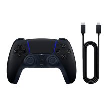Control inal&aacute;mbrico PlayStation DualSense Midnight Black + Cable USB-C, Bluetooth / Al&aacute;mbrico USB-C, Multiplataforma &ndash; CFI-ZCT2W