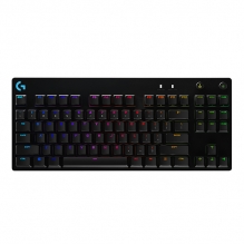 Teclado Mecánico Logitech G PRO Series, TKL, GX Blue, Lightsync, RGB, Ingles - 920-009388