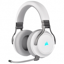 Diadema Corsair Virtuoso Blanco Wireless RGB, Inalámbrico, 7.1 Surround / USB / USB-C / 3.5mm / PC / Nintendo Switch / Xbox / PS5 - CA-9011186-NA