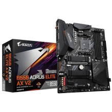 Tarjeta Madre Gigabyte B550 Aorus Elite AX V2, ATX, AM4, DDR4 4400Mhz OC, Dual M.2, Wi-Fi 6, Bluetooth 5, RGB Fusion 2.0